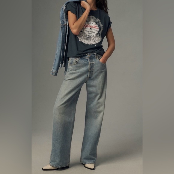 Let Luv Anthropologie Blondie Heart of Glass Glitter Graphic Tee – Size S - Picture 4 of 12